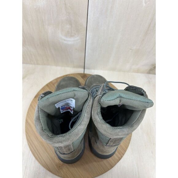 NEW Converse Green Leather Nylon Military Tactical Combat Boots Womens Size 7 - Picture 5 of 9